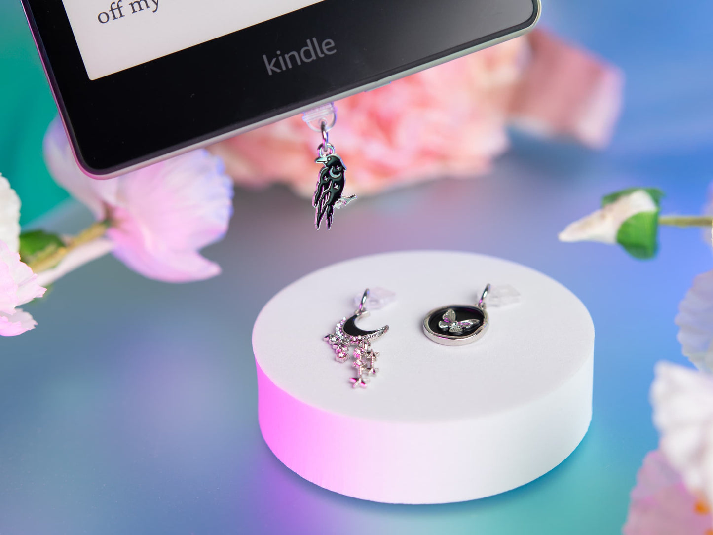 Dark Fantasy Romance E-Reader and Kindle Charms