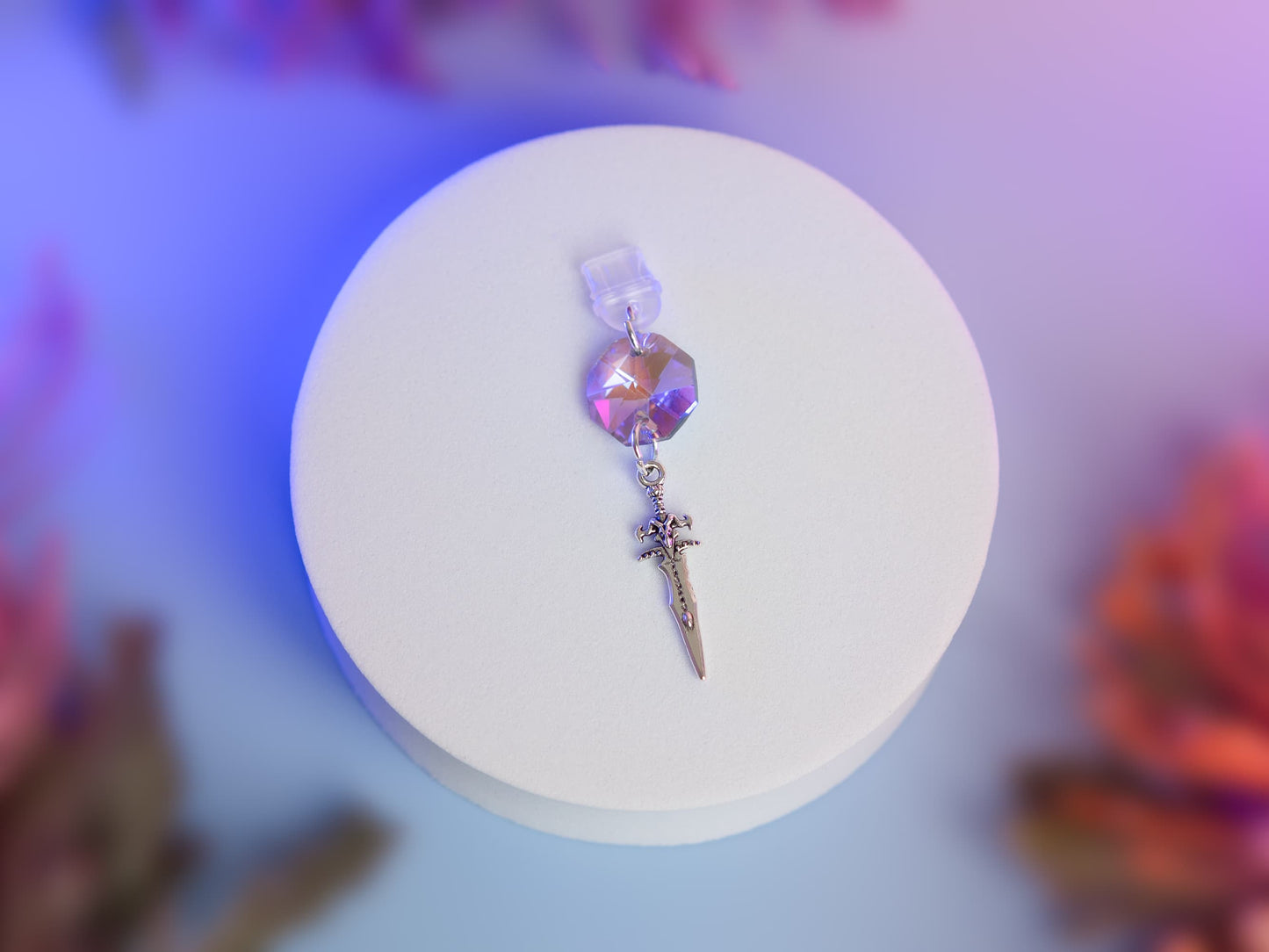 Sparkling Crystal E-Reader and Kindle Charms