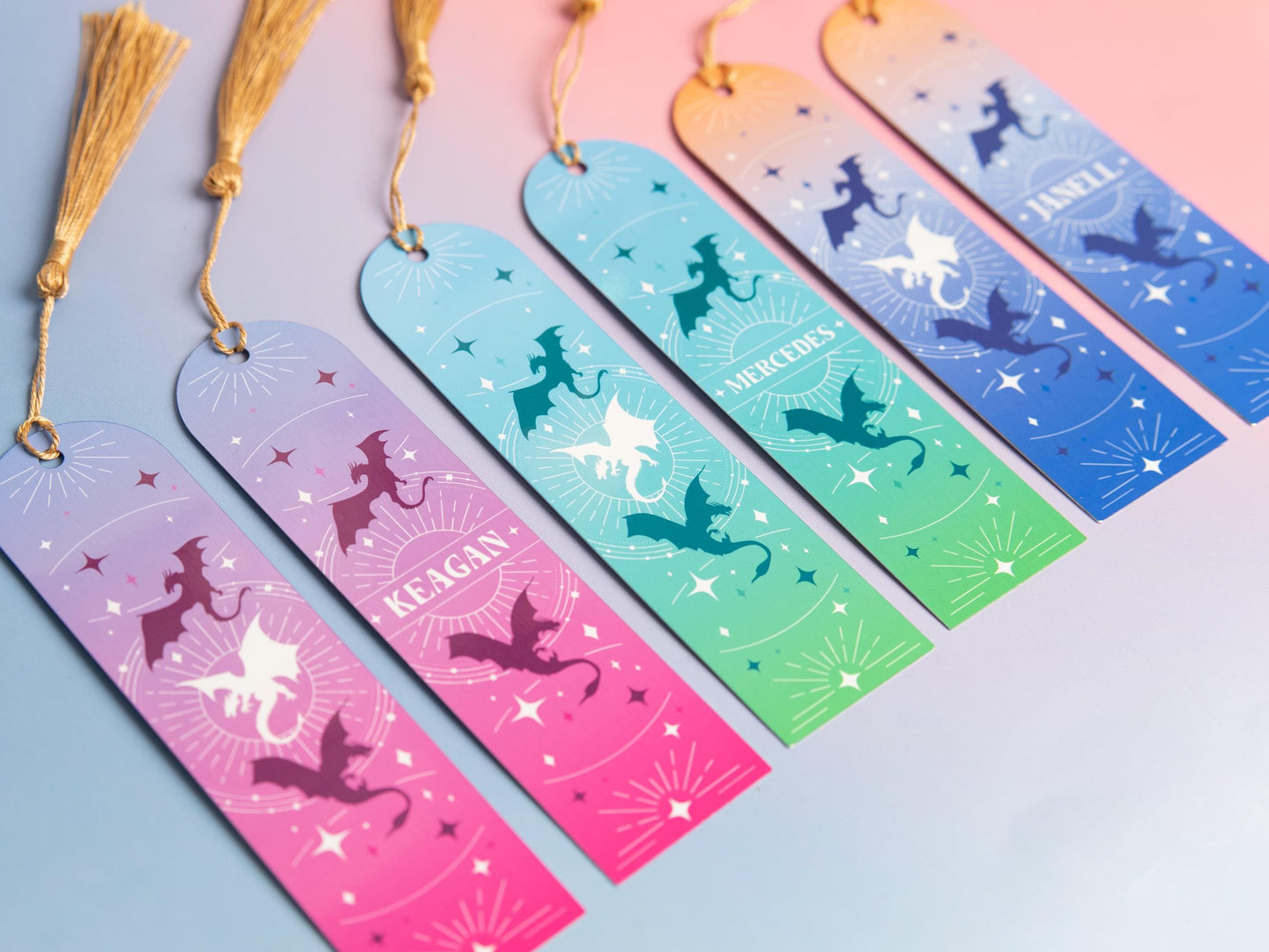 Customizable Fantasy Dragon Bookmark