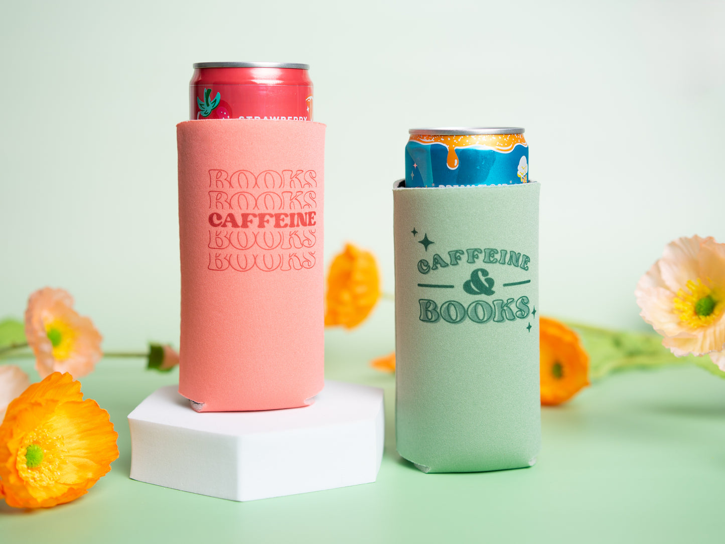 Bookish Tall Can Koozies