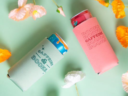 Bookish Tall Can Koozies