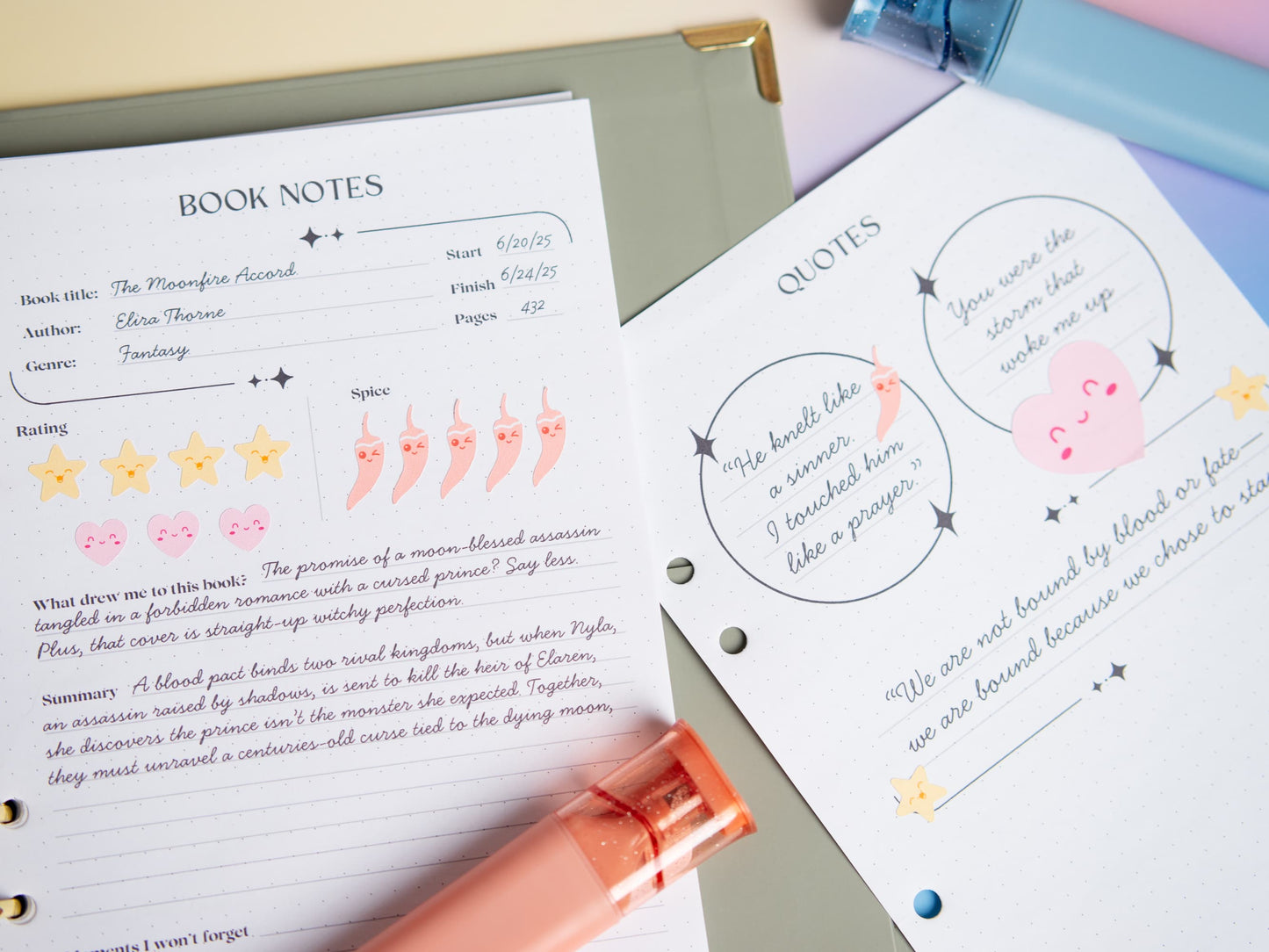 Book Rating Emoji Stickers