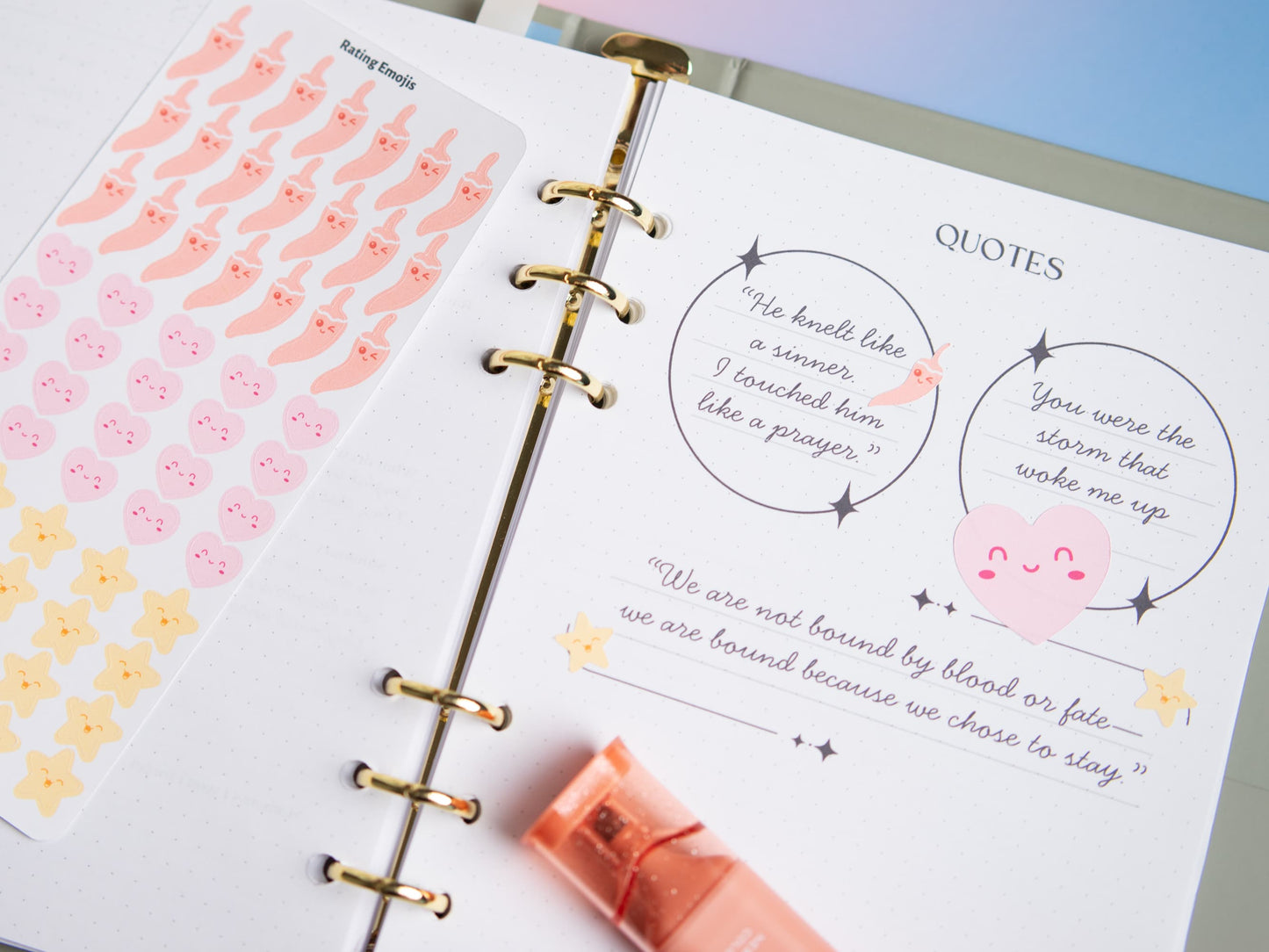Book Rating Emoji Stickers