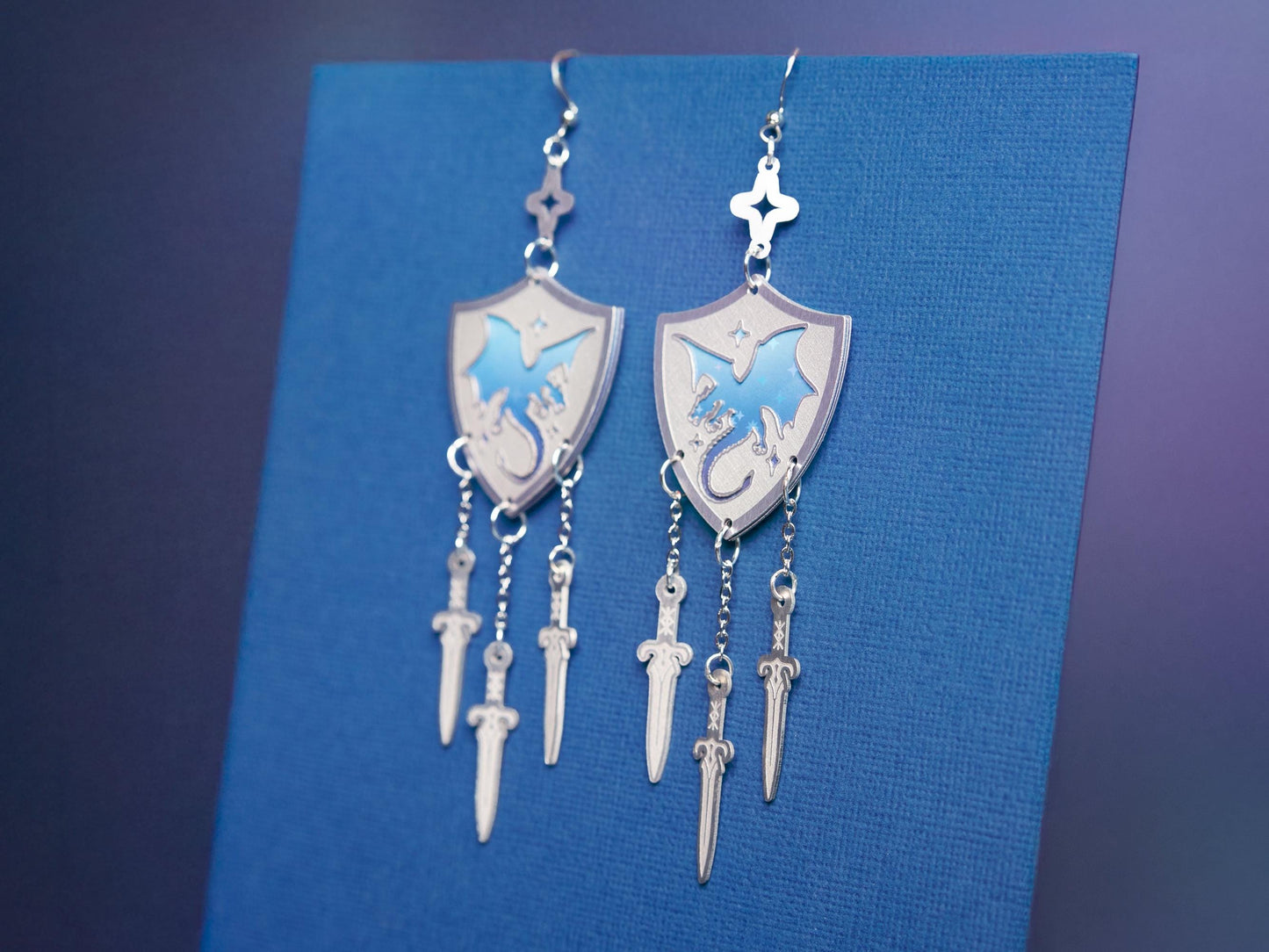 Dragon Defender Fantasy Earrings