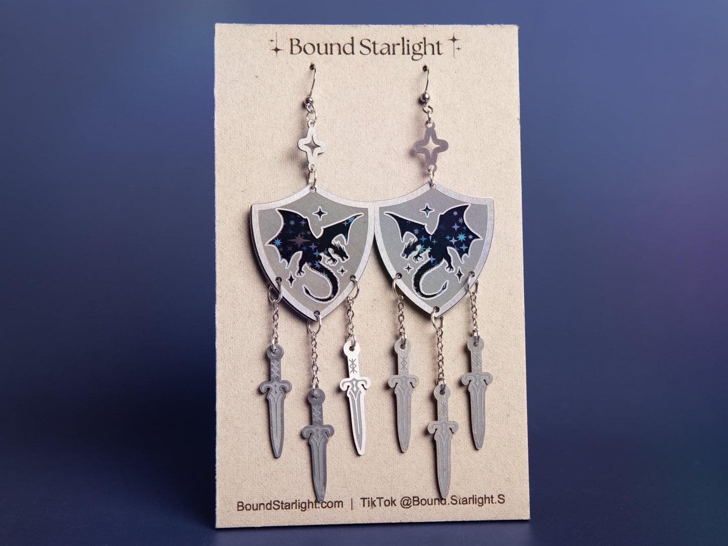 Dragon Defender Fantasy Earrings