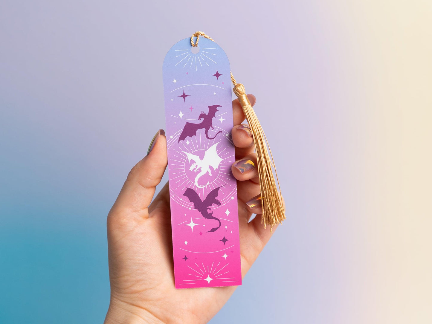 Customizable Fantasy Dragon Bookmark